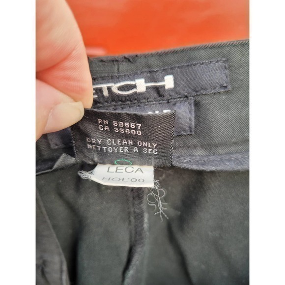 Kenneth Cole New‎ York Black Stretch Preppy Cotton Men's Dress Pants - Picture 9 of 11